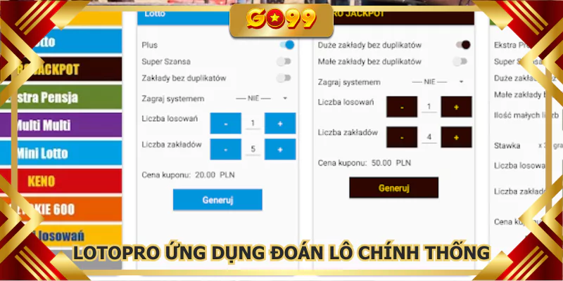 Lotopro ứng dụng đoán lô chính thống